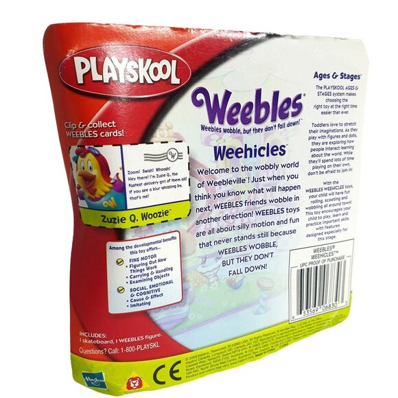 Weebles Weehicles Zuzie Q. Woozie 2004 Wobbling Toy Playskool NIB RARE - Picture 4 of 5